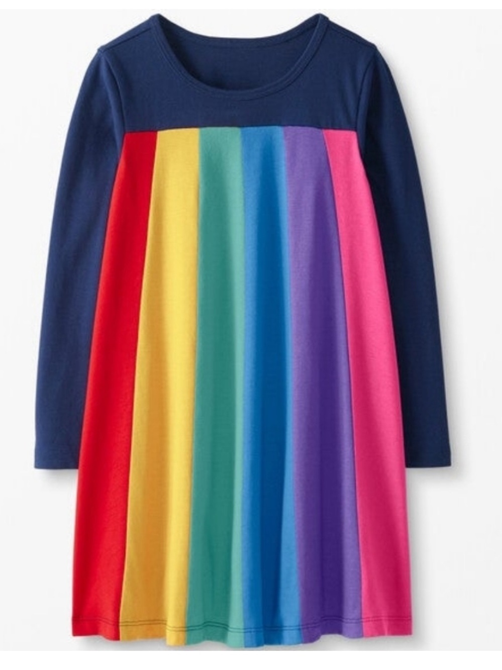 Hanna Andersson Rainbow Swing Dress Size 6/7 120cm